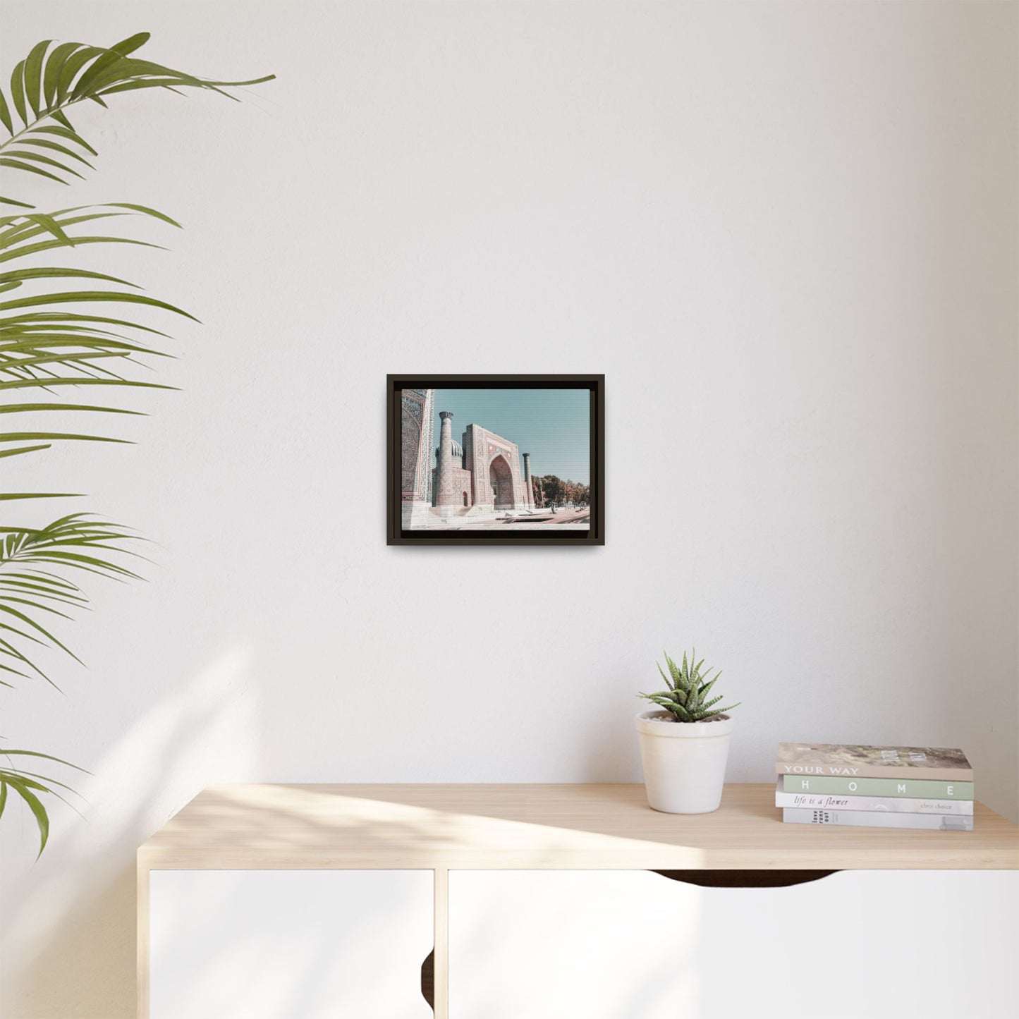 Framed Matte Canvas Art - Majestic Architectural Scene