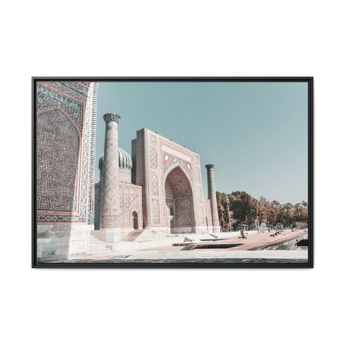 Framed Matte Canvas Art - Majestic Architectural Scene