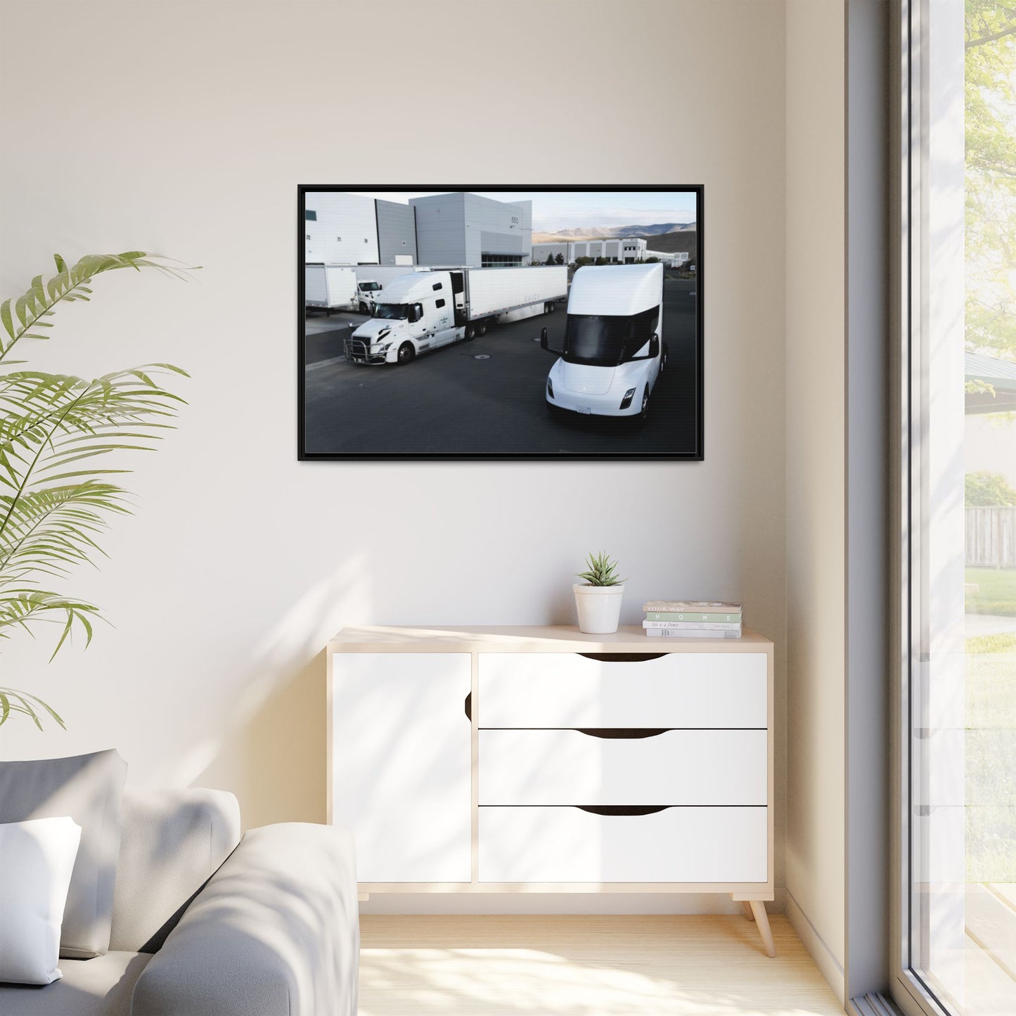 Matte Canvas, Black Frame