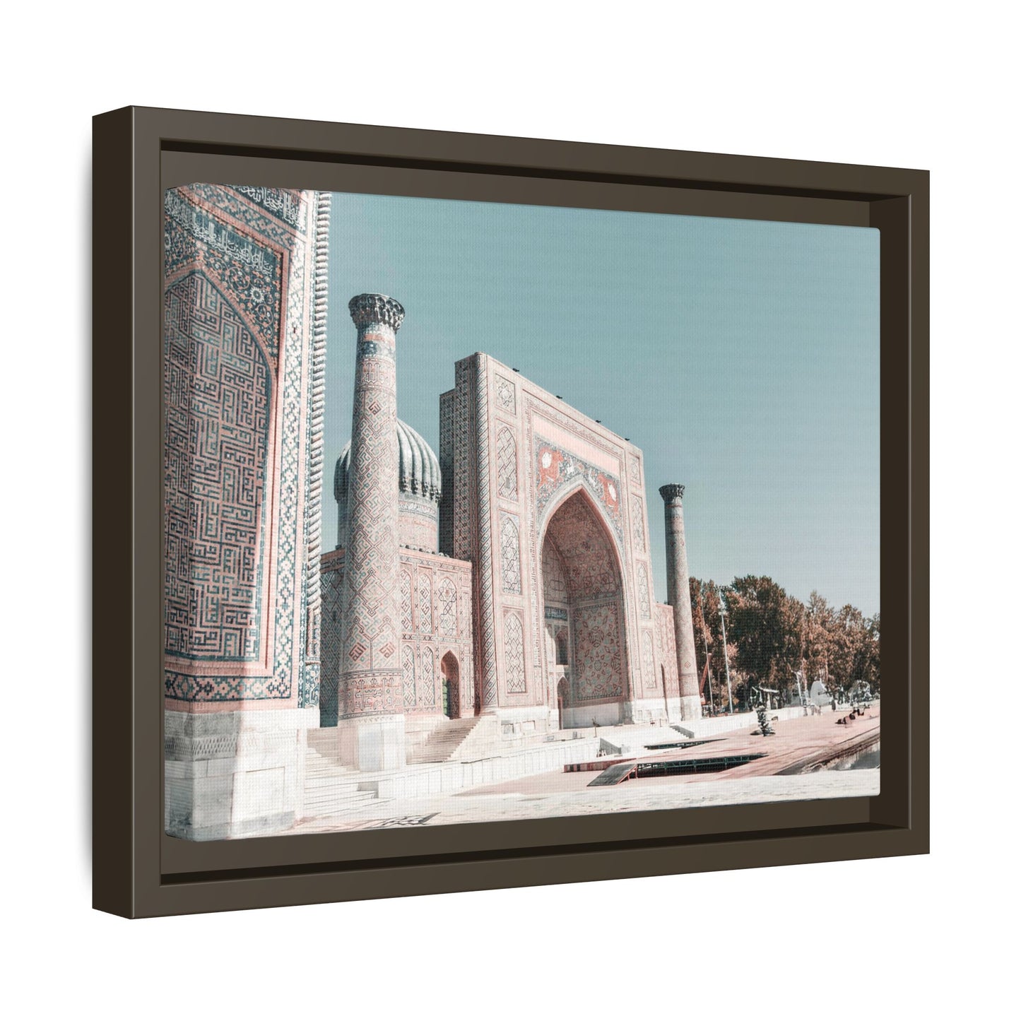 Framed Matte Canvas Art - Majestic Architectural Scene