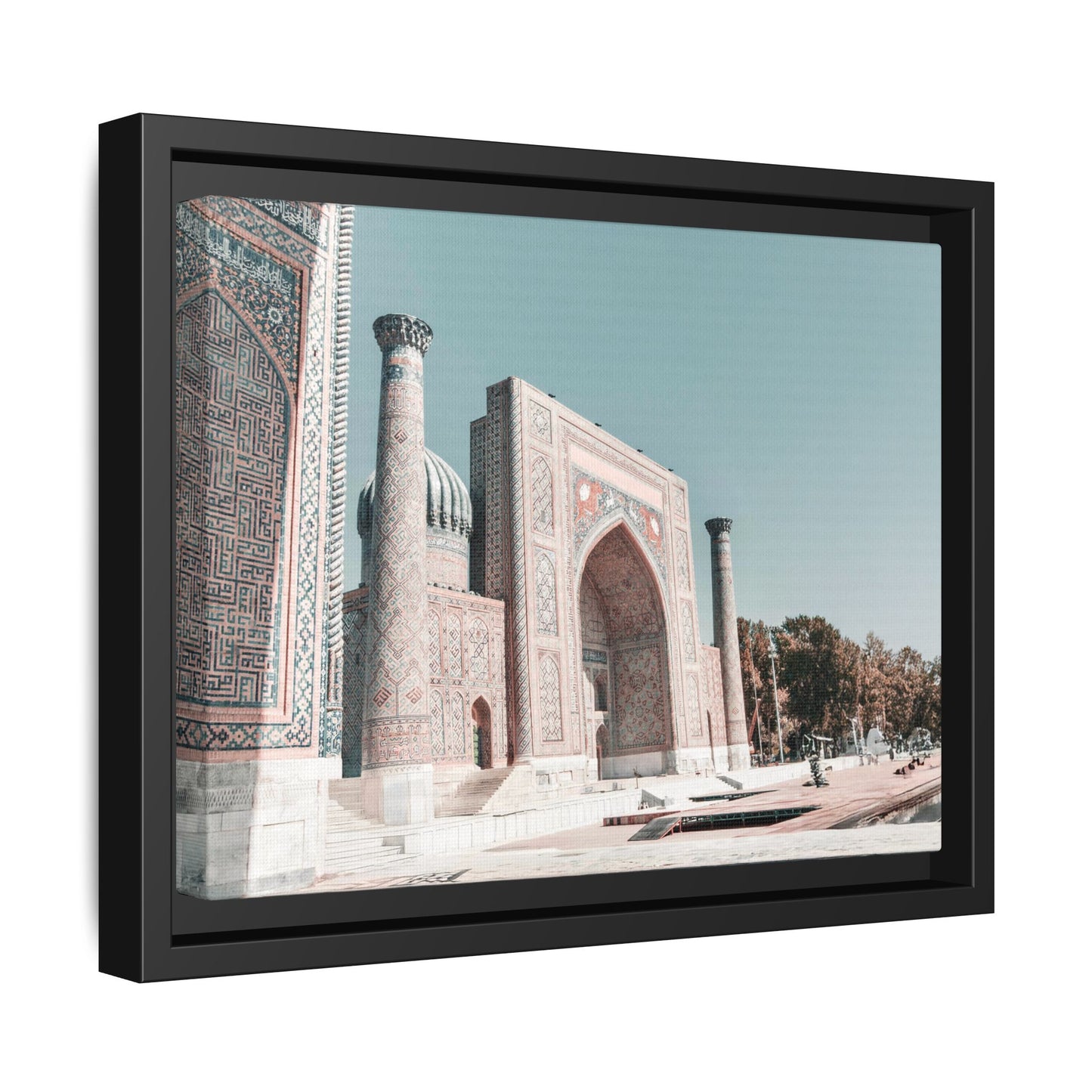 Framed Matte Canvas Art - Majestic Architectural Scene