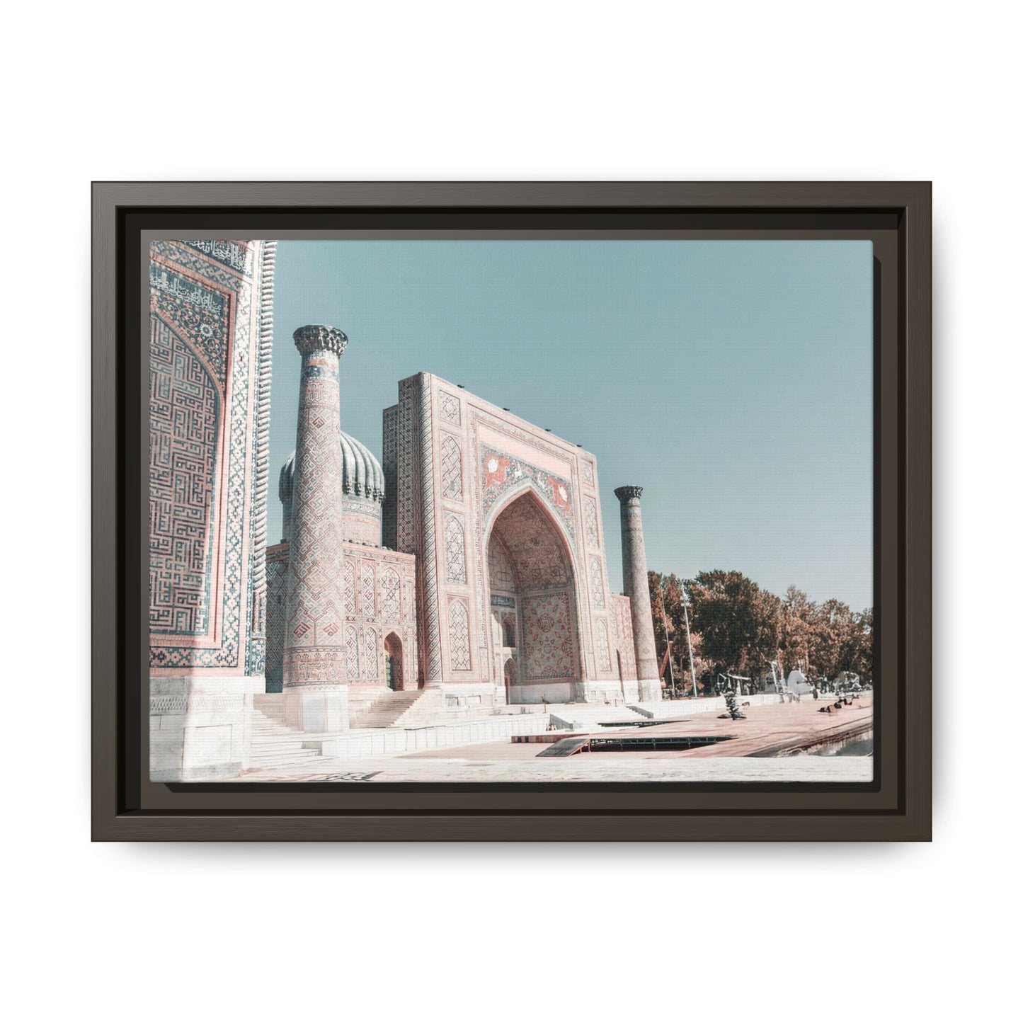 Framed Matte Canvas Art - Majestic Architectural Scene