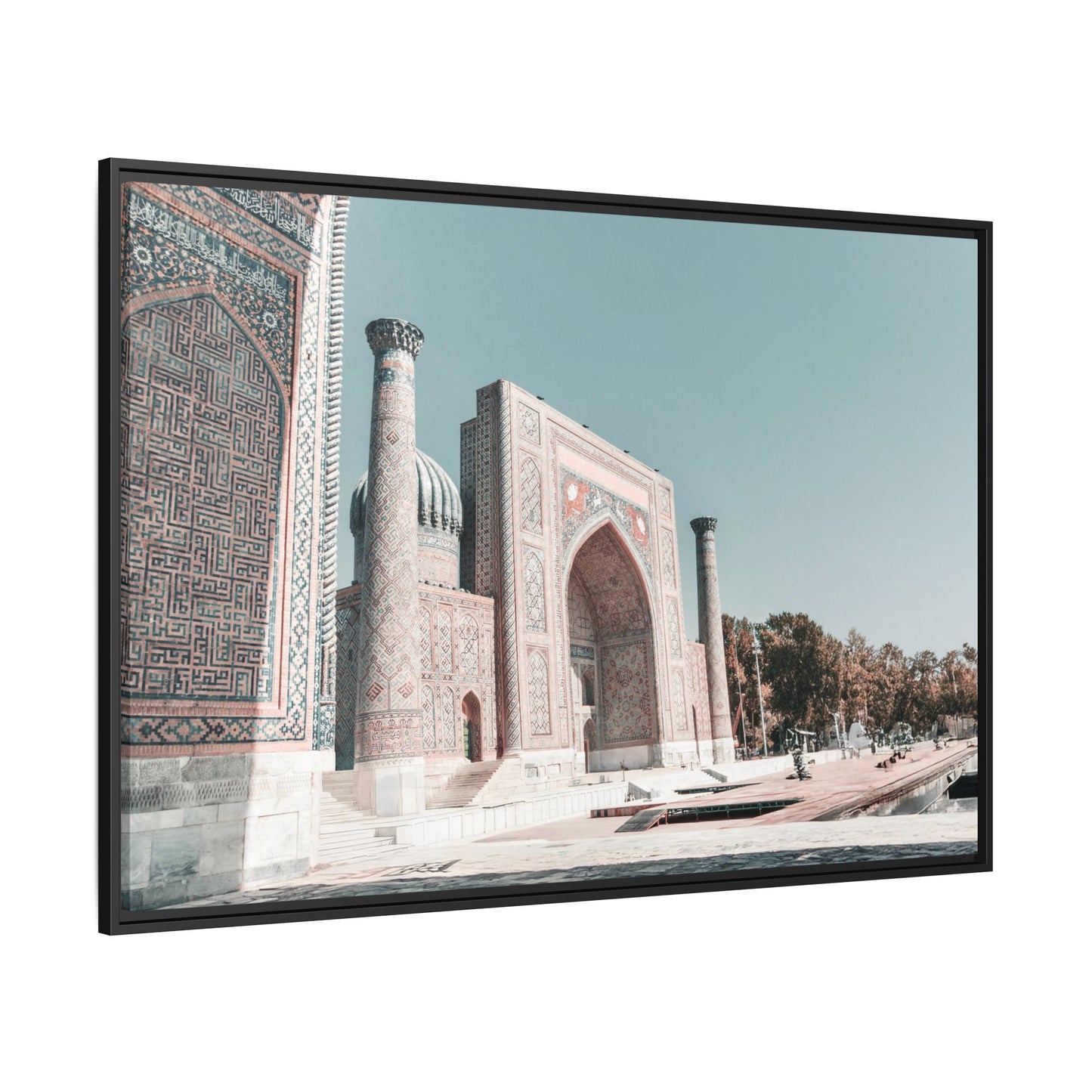 Framed Matte Canvas Art - Majestic Architectural Scene