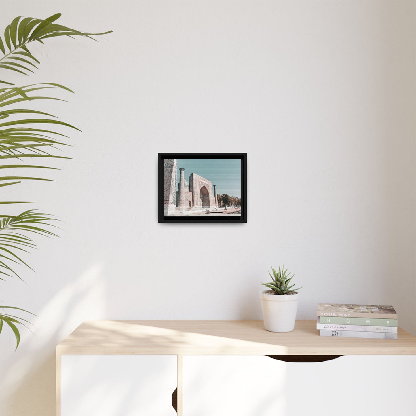 Framed Matte Canvas Art - Majestic Architectural Scene