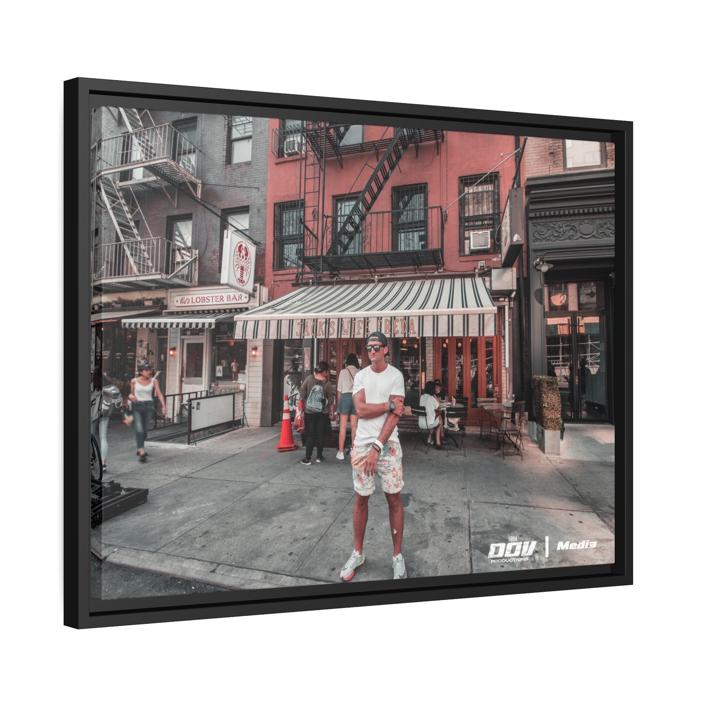Casey Neistat Matte Canvas, Black Frame